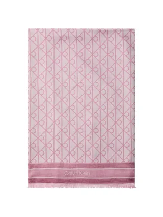 EMBLEM AOP JACQUARD SQUARE SCARF Cradle Pink - Gr. - OS
