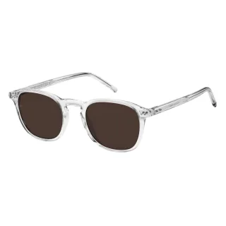 Tommy Hilfiger - Transparent-Sonnenbrille für Herren (Kristall)