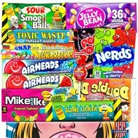 Candy & Bar Süßigkeit USA Candy Mix Geschenkbox, Amerikanische Süßigkeiten