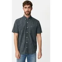 camel active Kurzarmhemd mit Kontrastdetails Kurzarm Button-Down