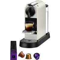 NESPRESSO Kapselmaschine CITIZ EN 167.W von DeLonghi, White, inkl. Willkommenspaket mit 7 Kapseln