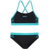 Bench. Bustier-Bikini mit geometrische bedruckten Einsätzen
