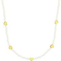 Amor Perlenkette Herzen, mit Glasperle