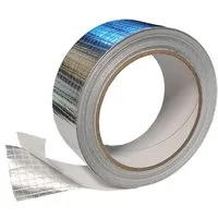 varivendo Dampfsperrklebeband Aluminium Klebeband netzverstärkt 43mm x 20m (Rolle, 1-St., Aluminium Klebeband) Aluklebeband Aluminium-Klebeband Gitternetzverstärkt