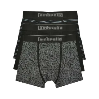 Lambretta - Boxershorts für Herren (3er-Pack) (Schwarz/Grau)