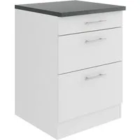 OPTIFIT Unterschrank Bella Breite 60 cm, 2 Auszüge, 1 Schubkasten
