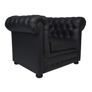 Sessel Polstersessel YELM CHESTERFIELD Massivholz Buche