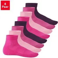 Footstar Kurzsocken Damen & Herren Kurzschaft Socken Frottee-Sohle (8 Paar)