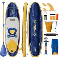 HOMALL Inflatable SUP-Board Aufblasbares Stand Up Paddle Board mit Halter, Sitz und Fußband, 320cm SUP-Board Set mit Action-Cam Halterung, Bis 130kg