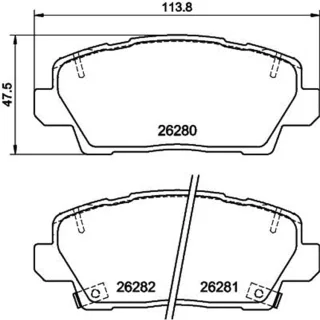 Hella Bremsbel?ge vorne Kia Picanto 3 8DB355040-841
