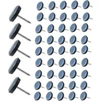 FELIXLEO Möbelfuß 50 Teflon Möbelgleiter mit Nagel 19mm Teflongleiter für Möbel, (1-St)