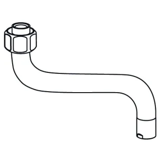 KWC Auslauf GASTRO Wand A300, chromeline,530452 530452