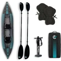 Tourenkajak Coasto Liberty Kajak 2 Personen aufblasbar Drop Stitch Set 399cm 220kg