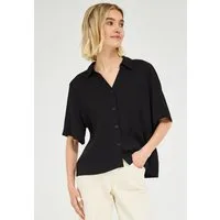 STREET ONE STUDIO Hemdbluse bestehend aus einem Materialmix