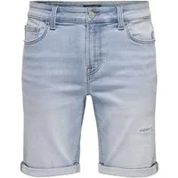 ONLY & SONS Jeansshorts ONSPLY JOG LBD R0027 ANA DNM SHORTS NOOS Baumwollmischung, regular fit