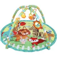 oyajia Spielbogen Baby Spielmatte Fitness Krabbeldecke Spielecke 93x83×50cm, (Geeignet für Neugeborene von 0–12 Monaten zur Wachstumserkundung), mit 5 Abnehmbare Spielzeug, Faltbare Matte,Spielbogen für Babys