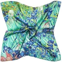 MayTree Seidentuch Seidentuch quadratisch Vincent 53x53 Iris, (Stück), 100% Seide