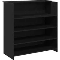 vidaXL Schreibtisch Empfangstresen Schwarze Eiche 100 x 50 x 103,5 cm Holzwerkstoff