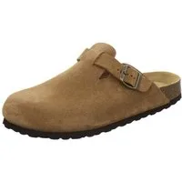 AFS-Schuhe 390084 Clogs Pantolette für Herren aus Leder mit Fußbett, Hausschuhe Made in Germany