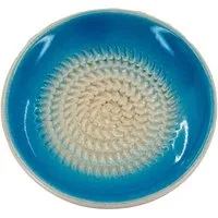 Kaladia Multireibe 808, Hellblau, Keramik, handbemalte Reibeteller Unifarben Keramik - Made in Spain