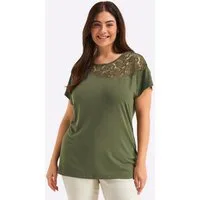 Sheego T-Shirt Kurzarm-Shirt Kurzarm