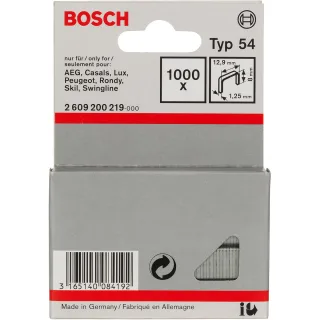 Bosch Flachdrahtklammer Typ 54, 12,9 x 1,25 x 8mm - 2609200219