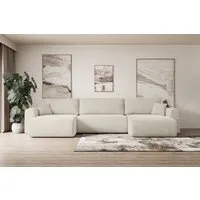 ALTDECOR Wohnlandschaft ORRO-U, Corner Sofa Bett Eckcouch Couch L-Form Schlafcouch Ausziehbar