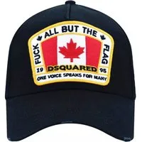 Dsquared2 Baseball Cap Basebalkappe Canadian Flag Icon Baseballcap Cap Kappe Rebellischen Streetwear-Stil mit luxuriösen Details