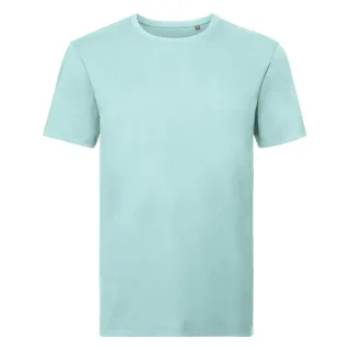 Russell Herren Organik T-Shirt Kurzarm (Aquablau)