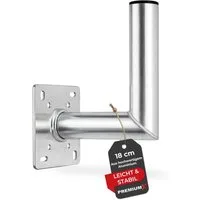 PremiumX SAT-Halterung 18cm Wandhalter Aluminium SAT Wand Halterung ALU