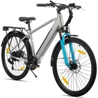 HILAND E-Bike 26" Elektro-Citybike 250W 10,4Ah mit Gepäckträger für Pendeln & Touren, Heckmotor, 374,4 Wh