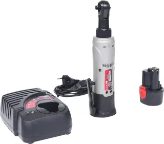 KS Tools 1-4'' Akku-Umschaltknarre, 34Nm, 220 U-min 10,8V, mit 1 Akku und 1 Ladegerät - 515.3500