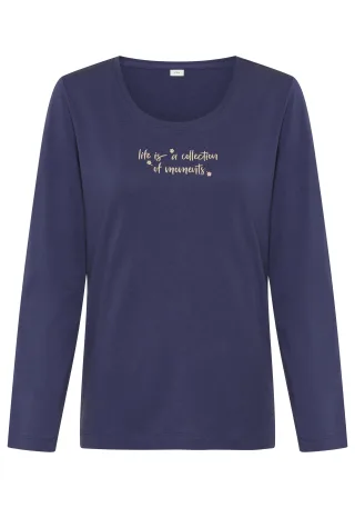 s.Oliver LM Langarmshirt dk blue - Gr. - 34