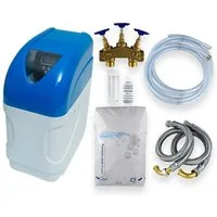 Ekershop Wasser Filter Entkalkung Wasserenthärtungsanlage Entkalkungsanlagen Wasserenthärter (für Einfamilienhaus Komplett mit Anschlussset, [- mit Anschlussset für Einfamilienhaus 2-9 Personen Wasseraufbereitung)