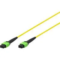 Glasfaser-Patchkabel, MPO, Buchse, OS2, Methode A gelb, 20 Meter