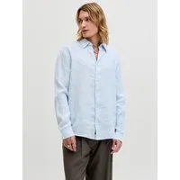 Jack & Jones Langarmhemd JPRBLALAWRENCE LINEN LS SHIRT SN