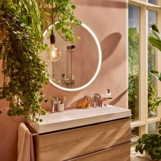 hansgrohe Tecturis S Waschtischarmatur 73323000 Ausladung 130mm, mit Zugstangen-Ablaufgarnitur, chrom