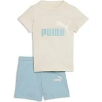 PUMA T-Shirt & Shorts MINICATS ESS TEE AND SHORTS SET INF (2-tlg) zweiteiliges Set, für Kinder, mit Rundhalsausschnitt, Regular Fit