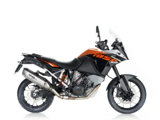 Sport Auspuff BOS Desert Fox Edelstahl matt für KTM 1050 Adventure Bj. 2015-2016 EURO-3 +ABE