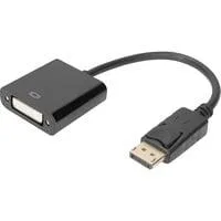 Adapter / Konverter DisplayPort > DVI schwarz, 15cm