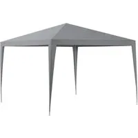 casa.pro Pavillon, »Wedau« Gartenzelt Partyzelt Gartenpavillon 300x300x255cm Dunkelgrau