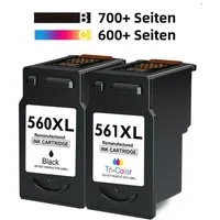 Toner Kingdom PG-560XL CL-561 XL für CANON 560 561 Tintenpatrone (Pixma TS5352 TS5350 TS5351 TS5352 TS5353 TS7450 TS7451)