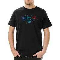 Urban Backwoods Print-Shirt DB Meter II Herren T-Shirt Decibel Music Bass Retro Radio Cassette VU (1-tlg) Tape Record Schallplatte Amplifier