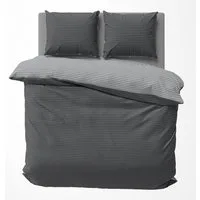 One Home Bettwäsche Wende Streifen, Renforcé, 3 teilig, gestreift und modern, Baumwolle Doppelbett