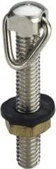 Viega Kettenhalter 9918, in M6 x 35mm Messing matt-vernickelt 117337