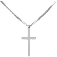 Heideman Collier Steven silberfarben poliert (keine Angabe, inkl. Geschenkverpackung), Kette mit Kreuz Männer