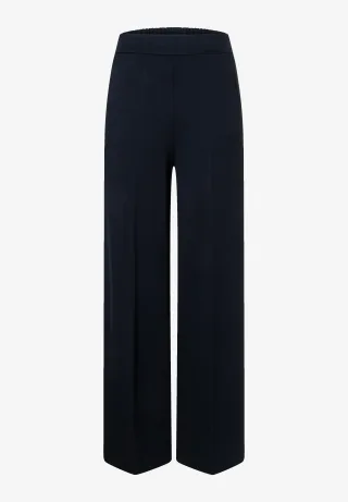 MORE & MORE - Jerseyhose mit Bügelfalte blau - Gr. - 34
