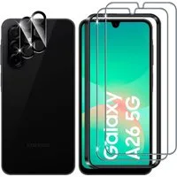 MSM Displayschutzglas 2X 3D Schutzglas (Display + Kamera) für Samsung Galaxy A26 5G 9H