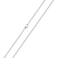 Materia Silberkette Damen Silber Kugelkette Hochglanz 40-70cm K10, 925 Sterling Silber, rhodiniert