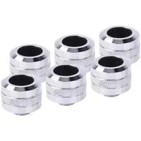 Eiszapfen PRO 16mm HardTube Fitting G1/4 - Chrome Sixpack, Verbindung chrom, 6 Stück